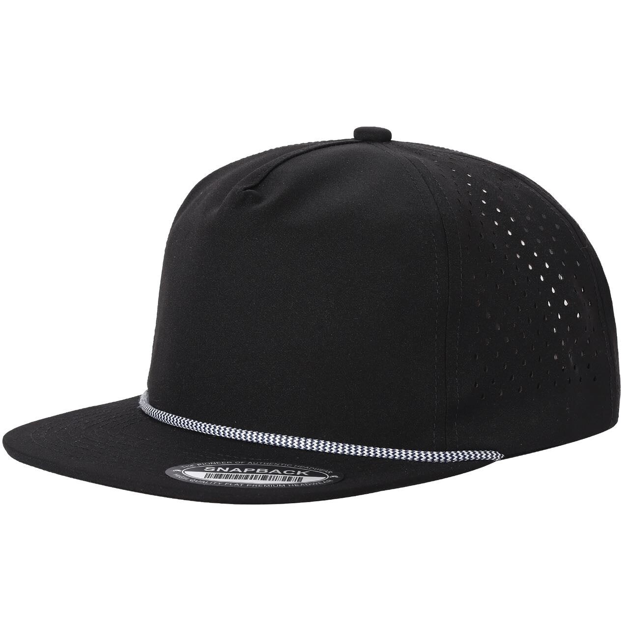 12 pack:5WPR 5-Panel Waterproof Hat with Rope Stylish & Durable